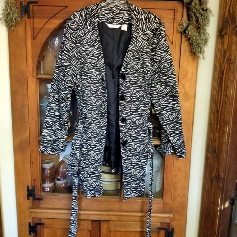 Zoe D print jacket black/white